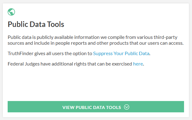 TruthFinder Public Data Tools