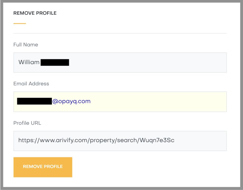 how to remove yourself from arivify opt out removal