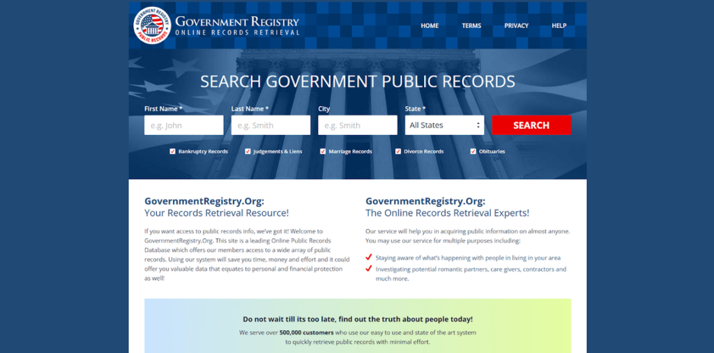 Government Registry 