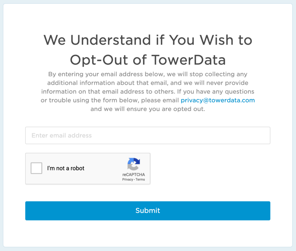 Remove Yourself from Instant Data opt out removal