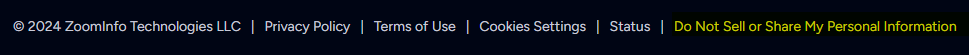 ZoomInfo footer