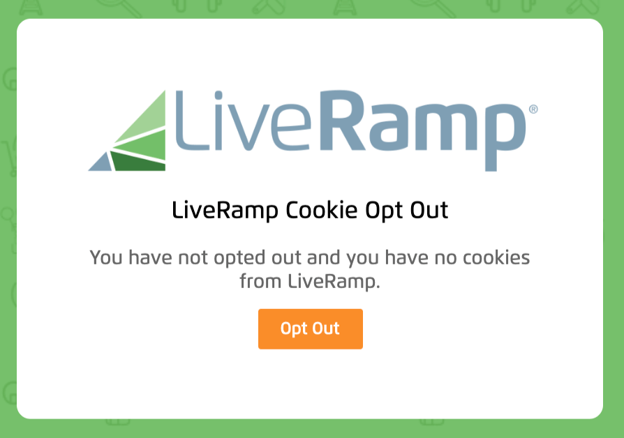 Remove Yourself from LiveRamp opt out removal