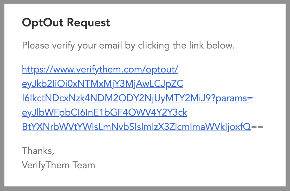 remove yourself from verify them opt out removal