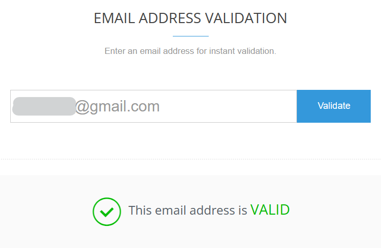 Email validator