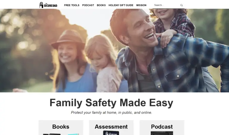The Secure Dad homepage