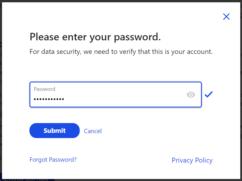Weather - enter your password 