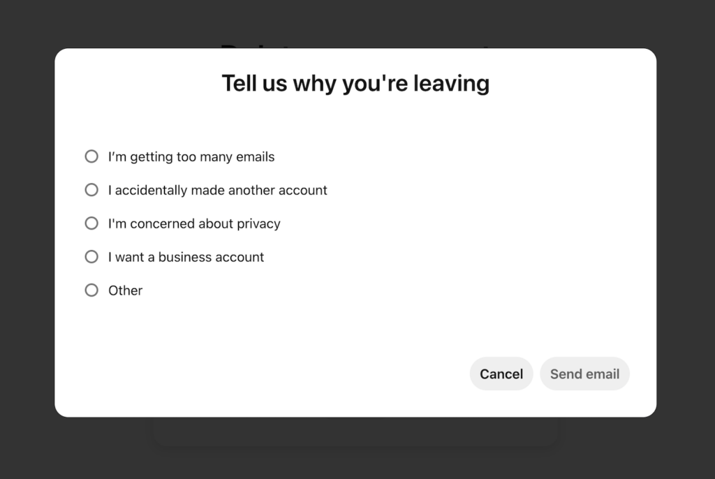 Reason why you want to leave Pinterest 