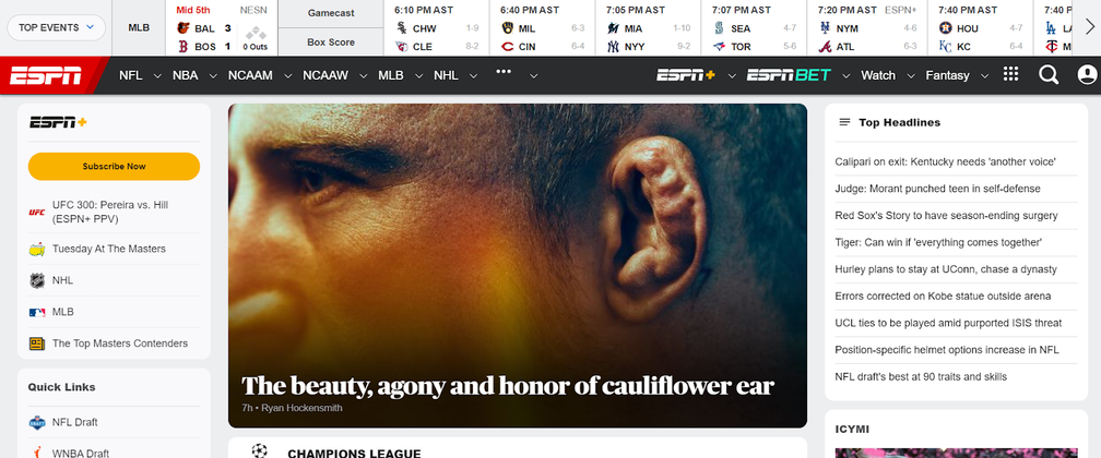 ESPN website