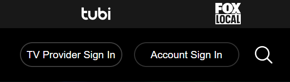 Fox.com account sign in button 
