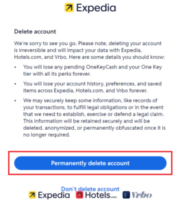 How to Delete Your Expedia Account | Step by Step Instructions
