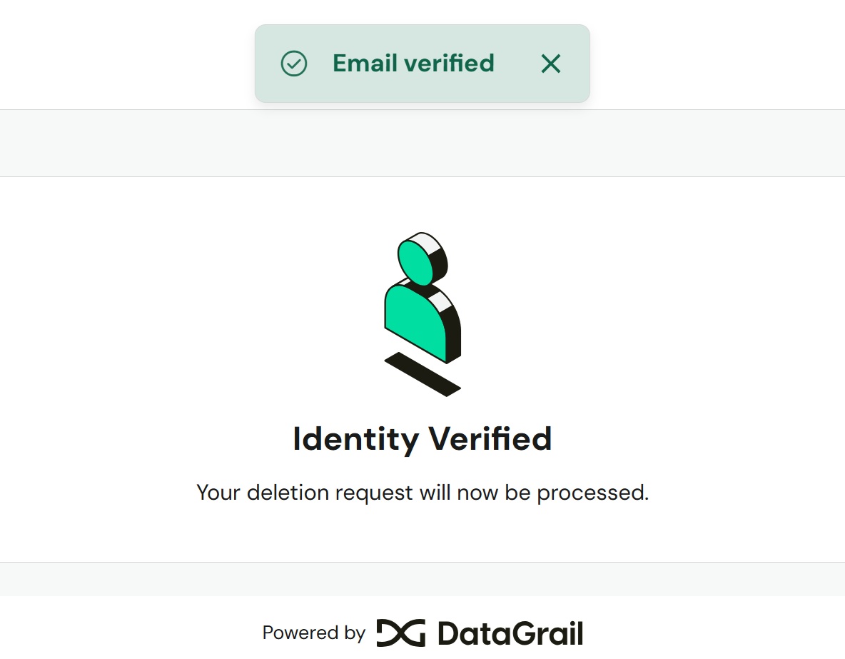Crunchbase - email verified