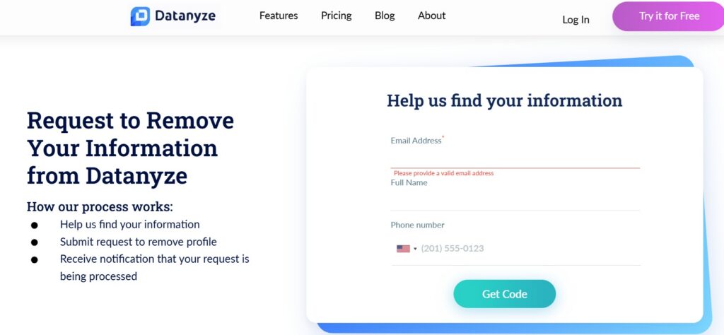 Help us find your information - datanyze.com