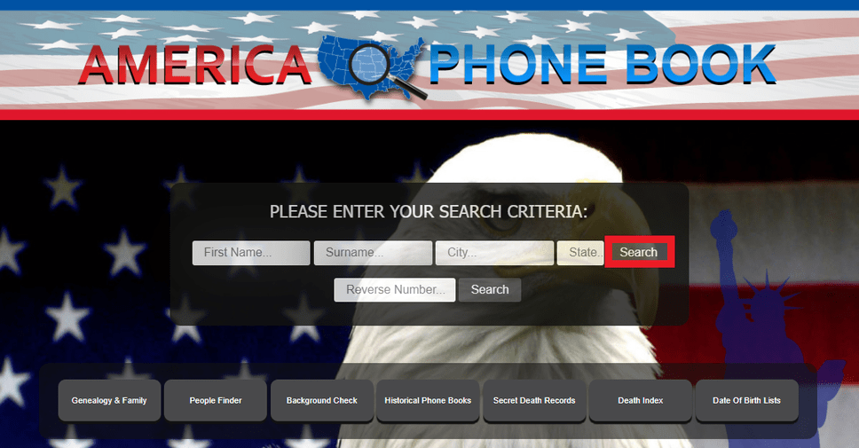America Phone Book search