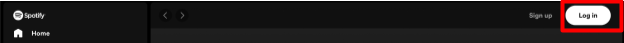 Spotify "Sign In" button
