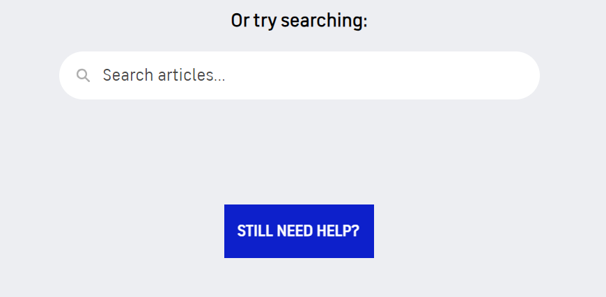 CBS Sports "Still need help" button