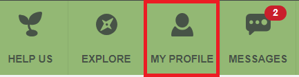 wikiHow "My profile" button