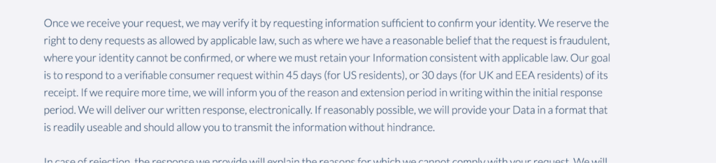 Information on Swimsuit Illustrated request response times