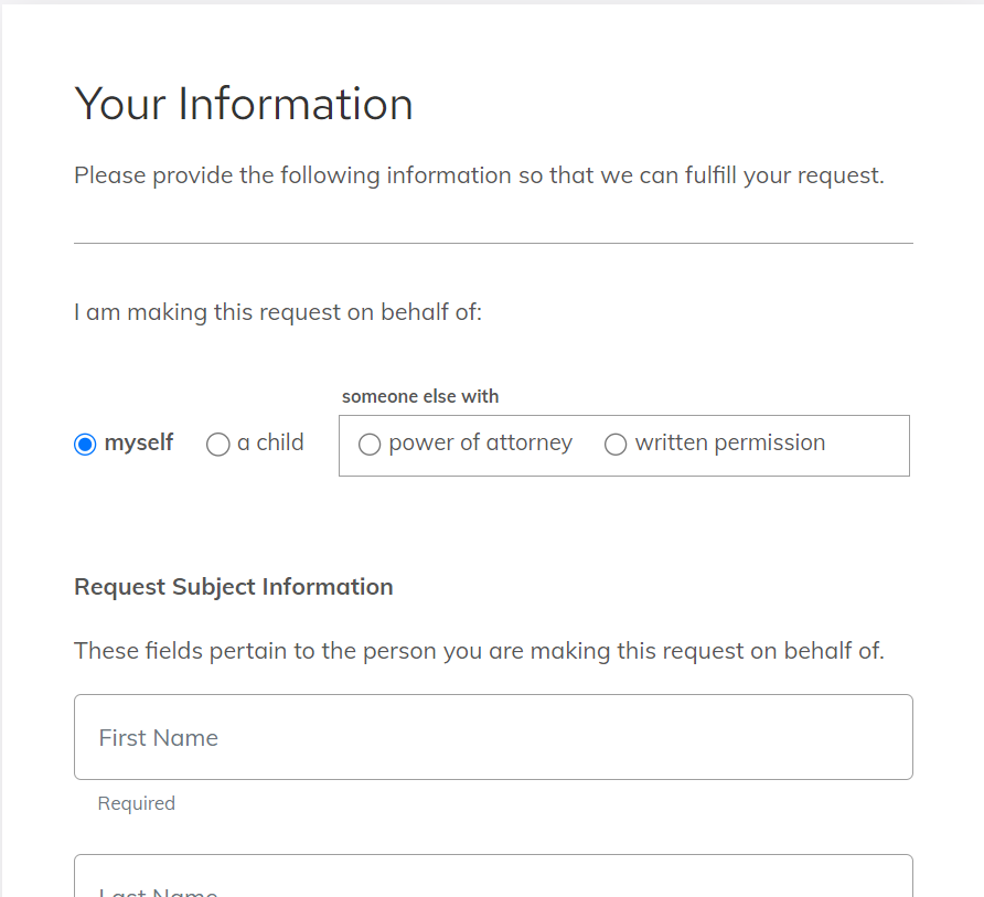 NCAA request form