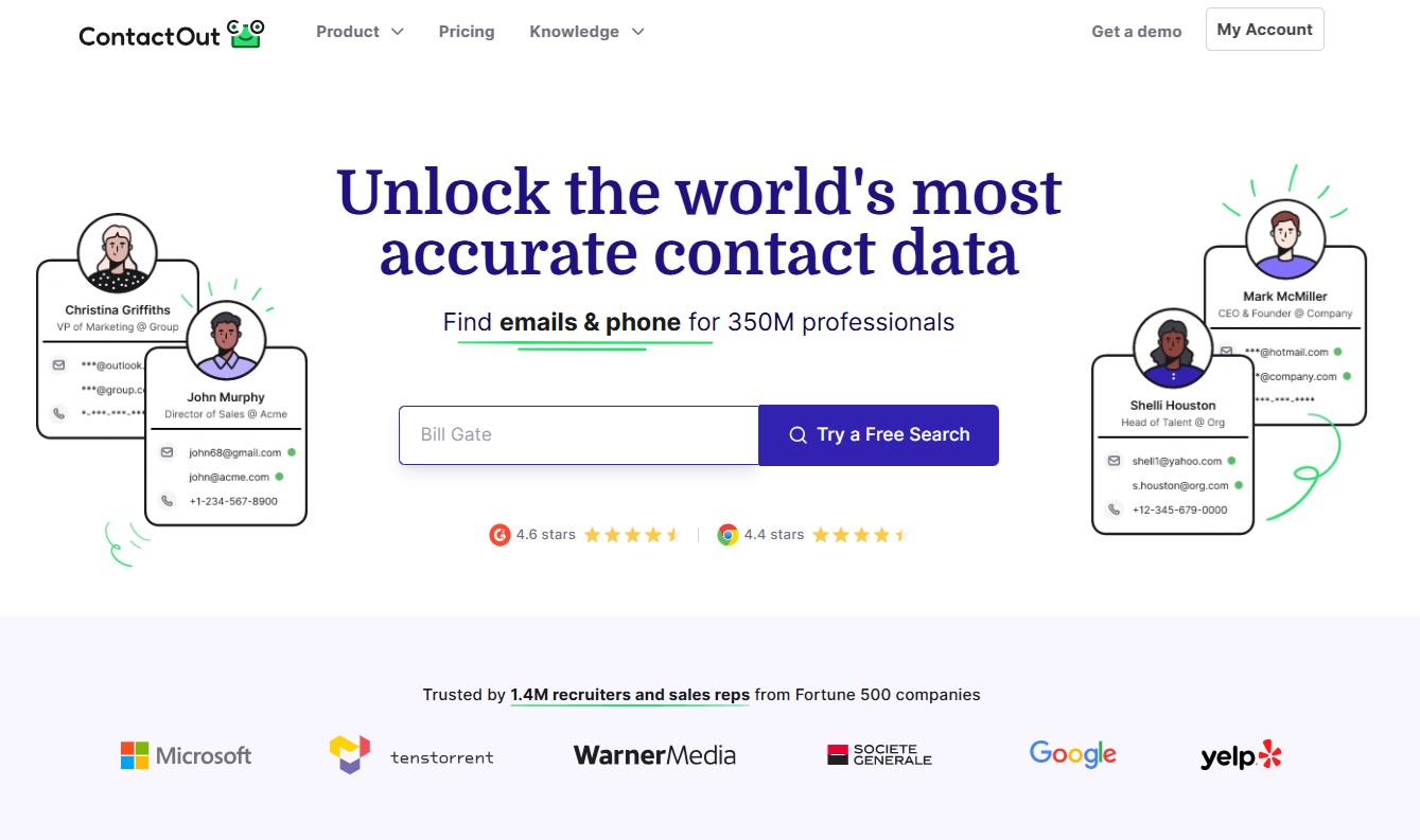 ContactOut opt-out home page