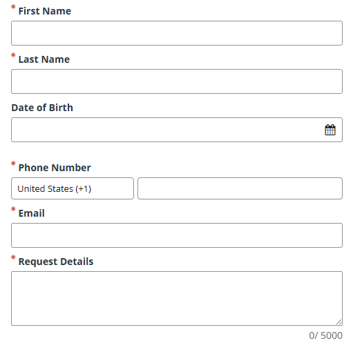 AllWebLeads opt out form - personal information section