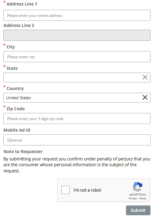 Arity opt out form part 3