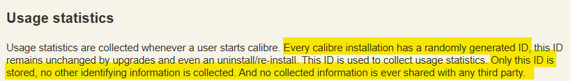 Every calibre installation has a randomly generated ID