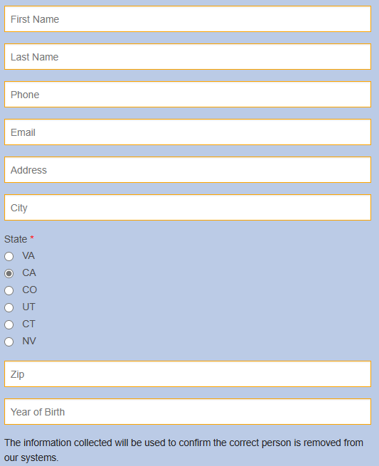 CompleteMailingLists opt out form