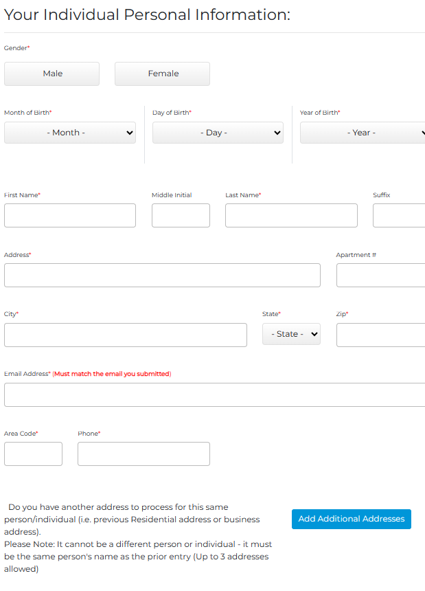 DatabaseUSA opt out form