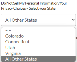 DatabaseUSA select your state