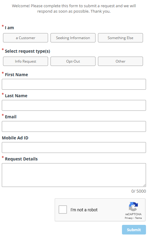 Dstillery opt out form