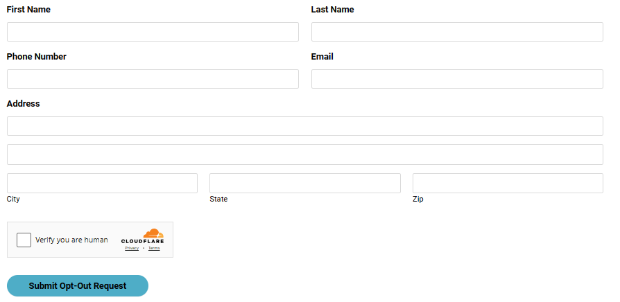 PacificEast opt out form