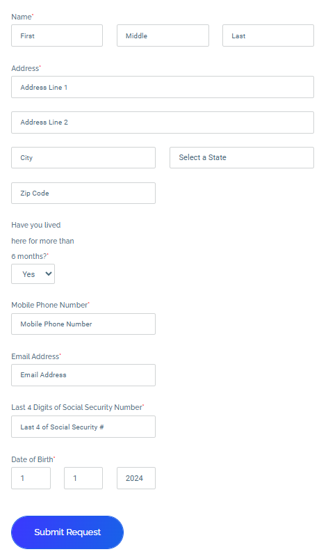 IDIData opt out form