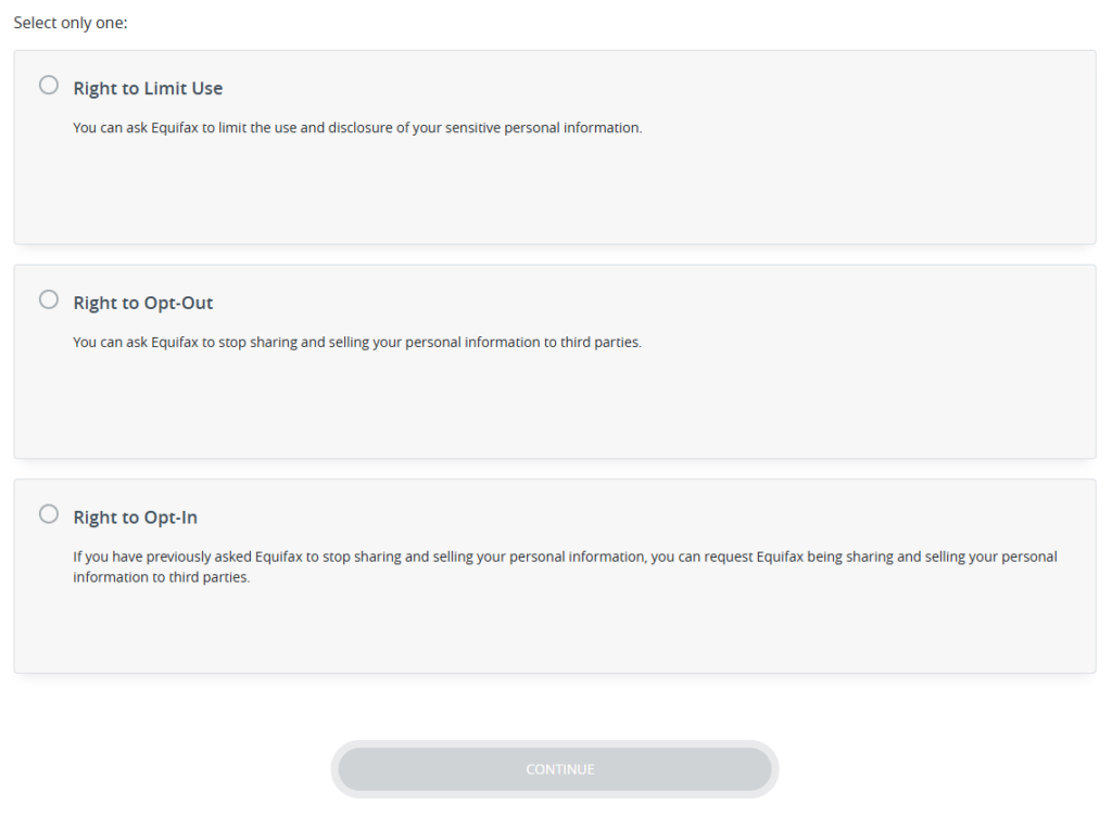 Paynet opt out form privacy rights section