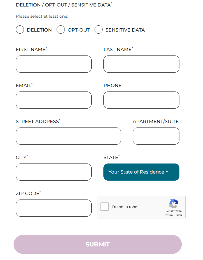 SpeedeonData opt out form