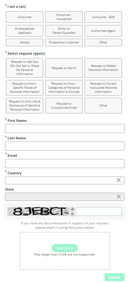 Buyerlink opt out form