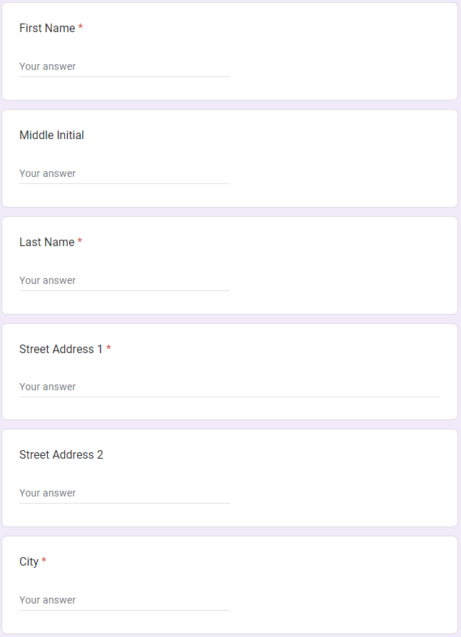 CivisAnalytics data subject request form - personal details section