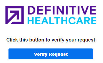 DefinitiveHC "Verify Request" button 