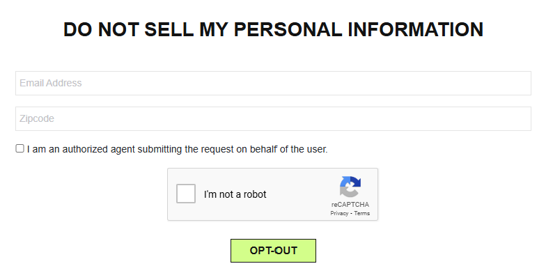 GetEmails opt out form