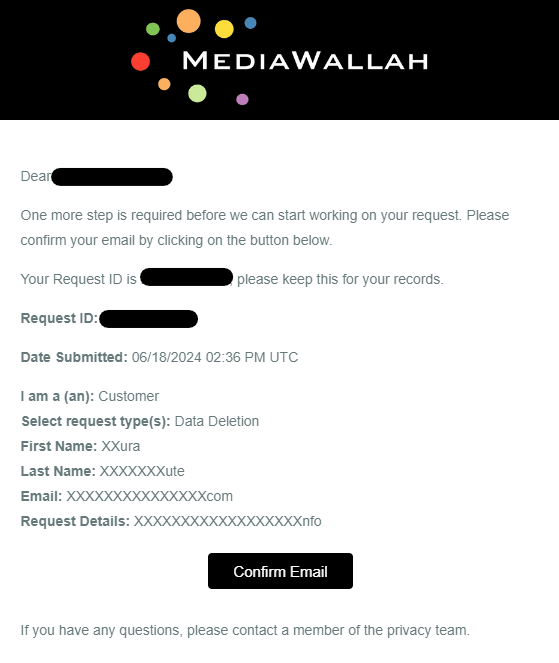 MediaWallah email confirmation link