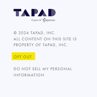 Tapad footer