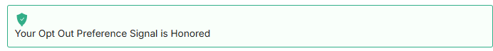 Unity opt out preference signal is honored 