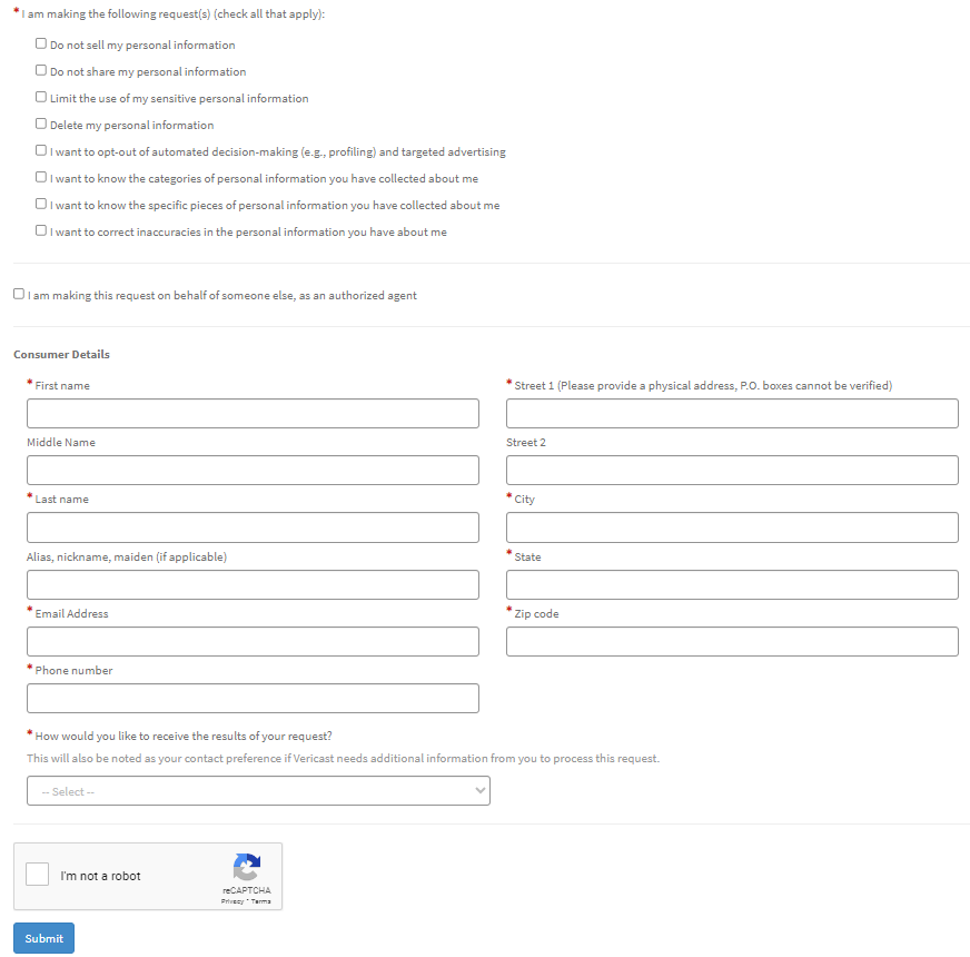 Valassis opt out form