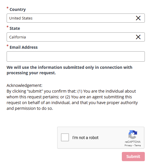 ViantInc opt out form