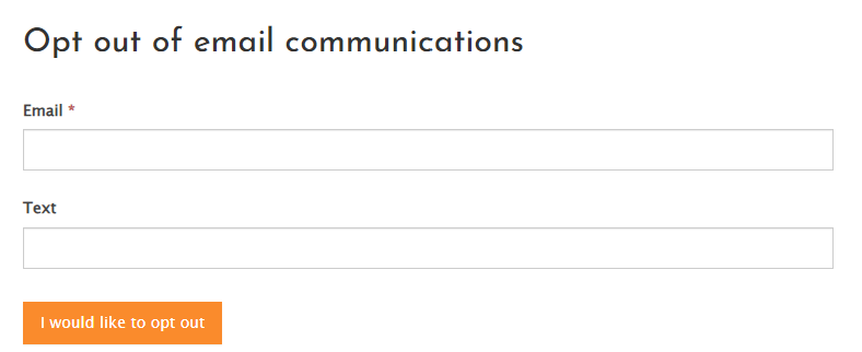 DataMasters opt out form