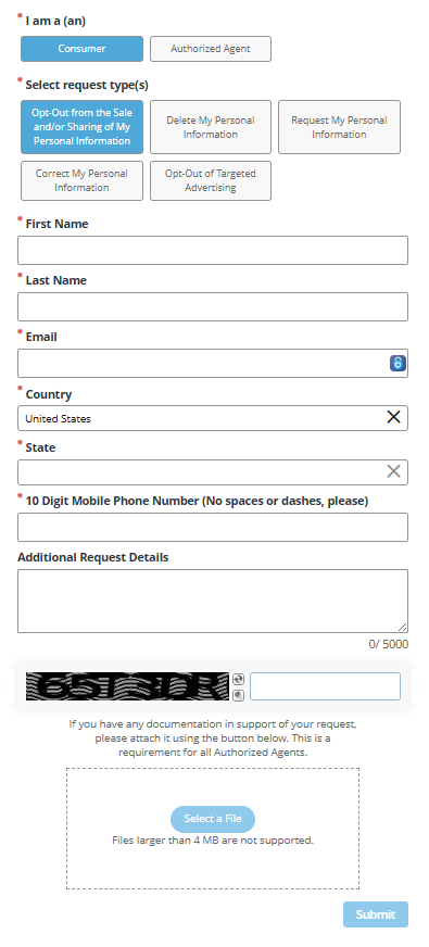 DigitalMediaSolutions privacy form