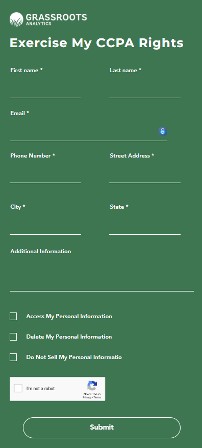 GrassrootsAnalytics opt out form