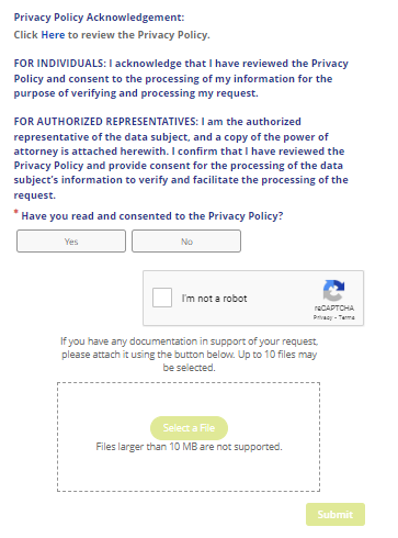 Intlaytics opt out form