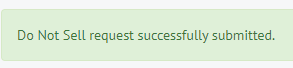 RampedUp "Do Not Sell request successfully submitted" 