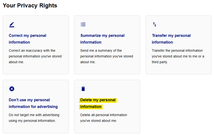 SterlingStrategies 'Your Privacy Rights'