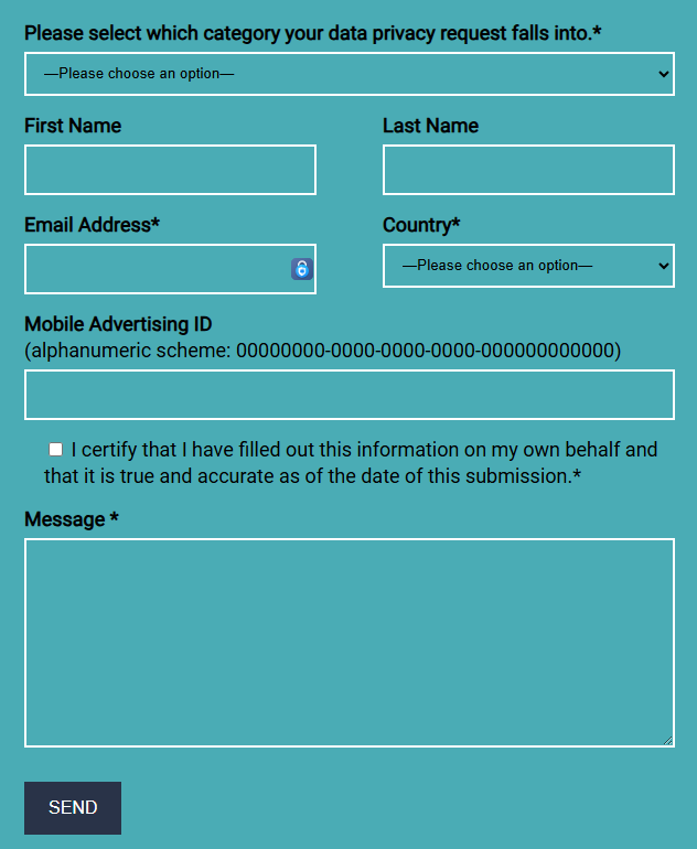 AdSquare opt out form